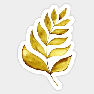 Simple branch - ochre Sticker